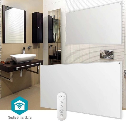 Wandverwarming Nedis HTIP700WTW 700W Wifi