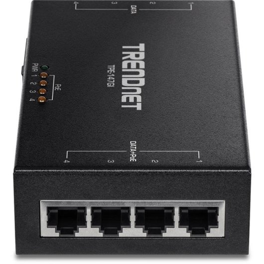 PoE+ Injector Gigabit TRENDnet TPE-147GI 4-poorts 65 W