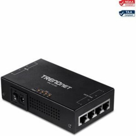 PoE+ Injector Gigabit TRENDnet TPE-147GI 4-poorts 65 W