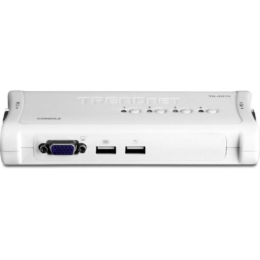 Switch KVM TRENDnet TK-407K 4 ports USB VGA avec 4 câbles