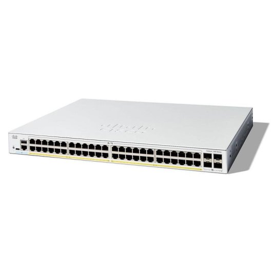 Conmutador Cisco Catalyst 1300 C1300-48FP-4X 48 Puertos PoE+ 10G SFP+