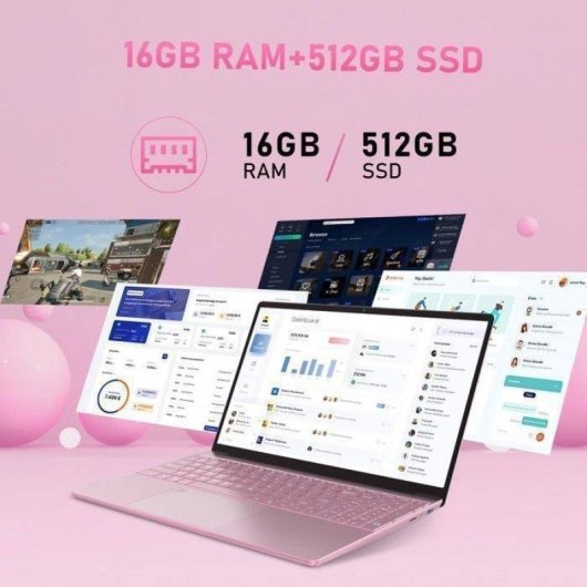 Ordinateur portable Auusda 15,6 Intel N95 16Go 512Go SSD Intel UHD Windows 11 Pro