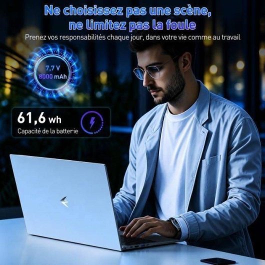Ordinateur portable Auusda 17,3" AMD Ryzen 3 3250C 8Go 256Go SSD Radeon Vega 3 Windows 11 Pro