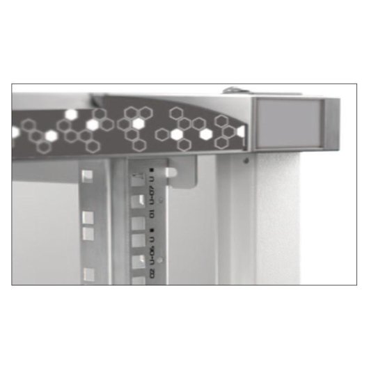 Bastidor de pared Ekivalan 9U 600 x 600 mm 60 kg Puerta de cristal con cerradura