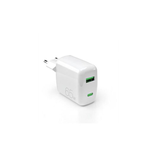 Carregador PURO 65W GaN USB-C USB-A Branco