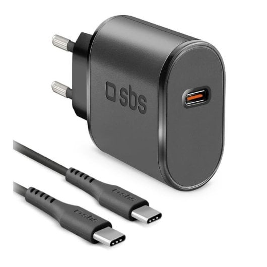 Ladegerät SBS TEKITTRTC15W USB-C 15W Schnellladung 1m Schwarz