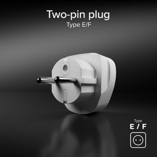Adaptador de viagem SBS Universal 100-250 V 2500 W Branco Compacto