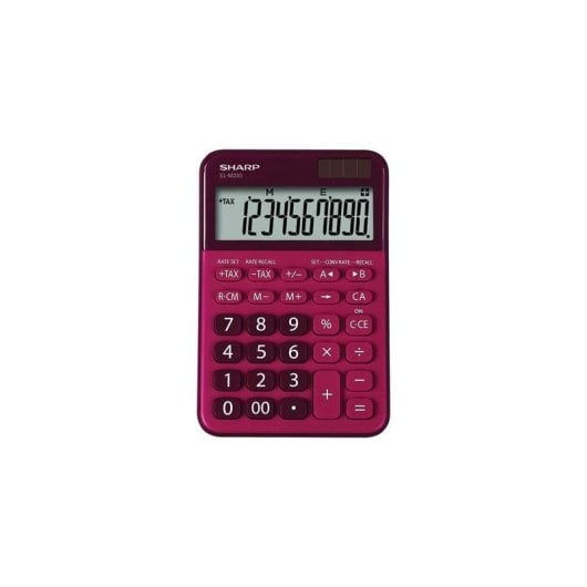 Calcolatrice Sharp EL-M335 Batteria/Solare 10 cifre Rosso