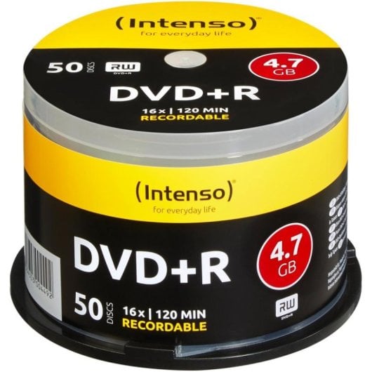 Disco DVD+R Intenso 4111155 4,7 GB 16x 50 unidades Cakebox