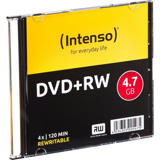 Disco Intenso DVD+RW 4,7 GB 4x 10 unidades