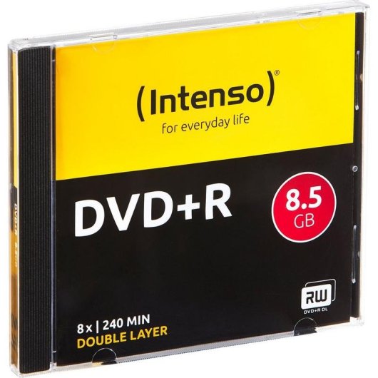 DVD+R DL Intenso 8,5 GB 8x 120 mm Pack de 5