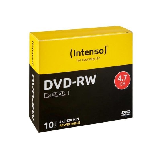 Dischi DVD-RW Intenso 4,7 GB 4x Scatola 10 dischi