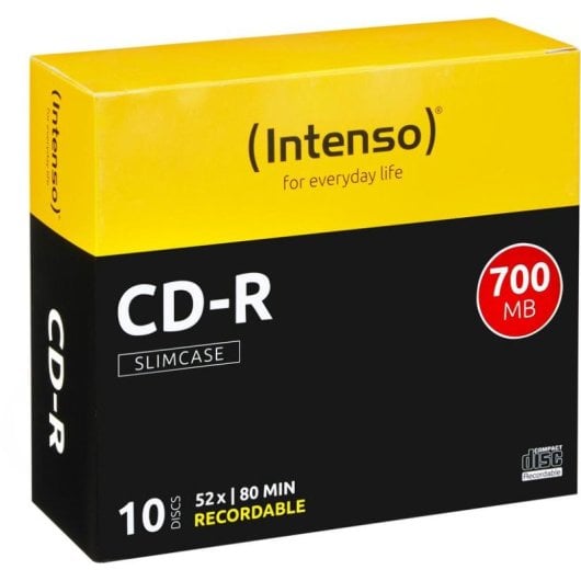 CD-R Intenso 700 MB 52x 120 mm Pack de 10