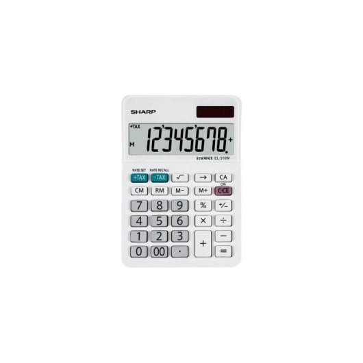 Calculadora Financiera Sharp EL-310W 8 dígitos Batería/Solar