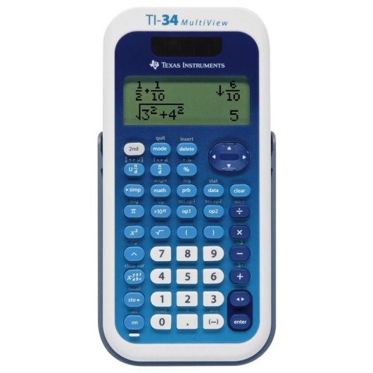 Calcolatrice scientifica TI-34 Texas Instruments 10 cifre 4 righe Blu
