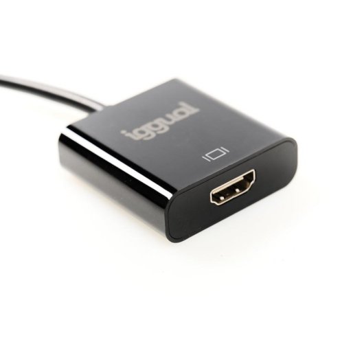 Adaptador DisplayPort macho a HDMI hembra IGGUAL 25 cm