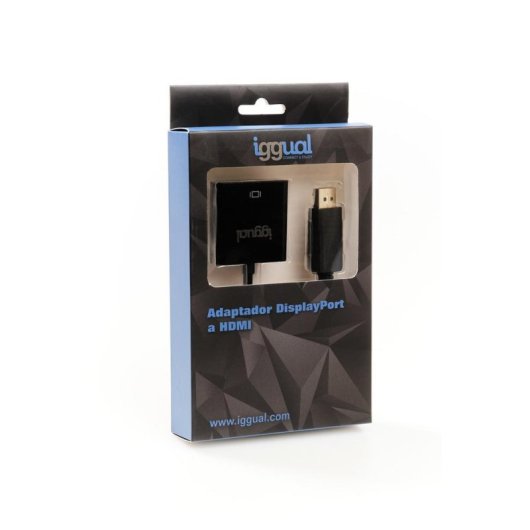 Adaptador DisplayPort macho a HDMI hembra IGGUAL 25 cm