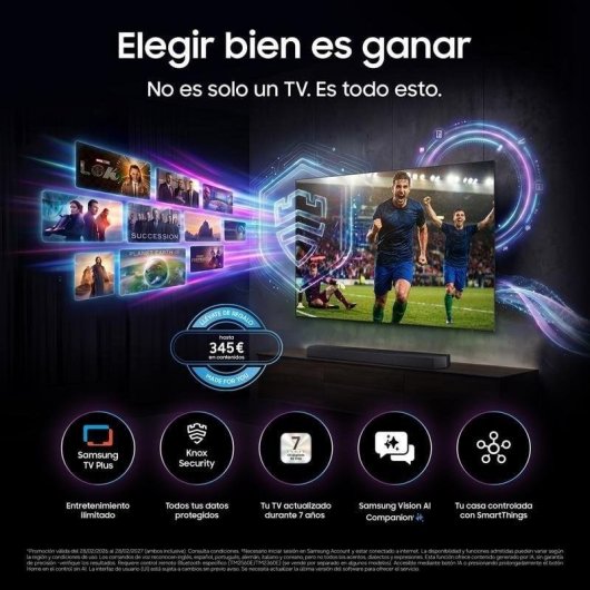 TV Samsung Neo QLED TQ65LS03HWUXXC 65" 4K UltraHD 144Hz Smart TV Tizen HDR10+