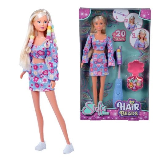 Poupee SIMBA Steffi Love Hair Beads 29 cm avec perles