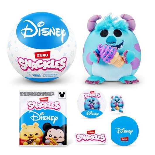 Peluche ZURU Snackles Disney Capsule Sorpresa 12 cm Collezionabile