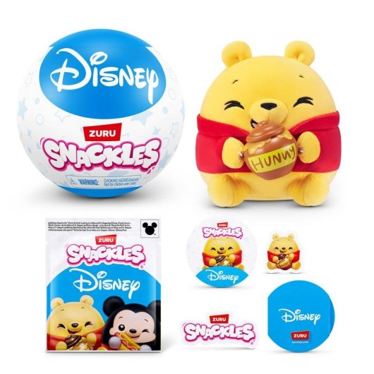 Peluche ZURU Snackles Disney Capsule Sorpresa 12 cm Collezionabile