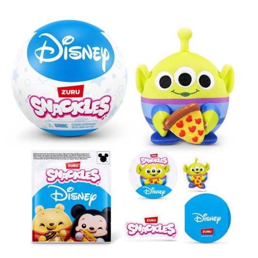 Peluche ZURU Snackles Disney Capsule Sorpresa 12 cm Collezionabile