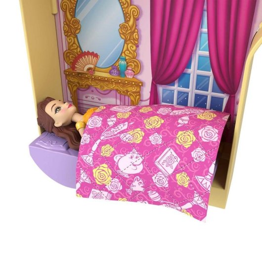 Casa de muñecas Mattel Disney Princesas Castillo apilable de Bella 29,7 cm