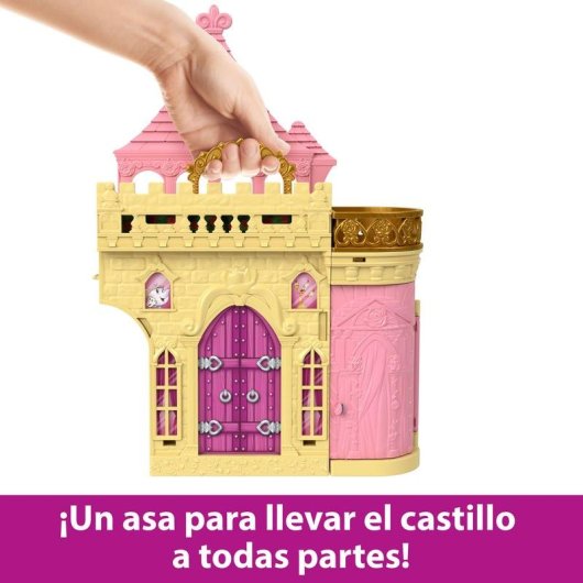 Casa de muñecas Mattel Disney Princesas Castillo apilable de Bella 29,7 cm