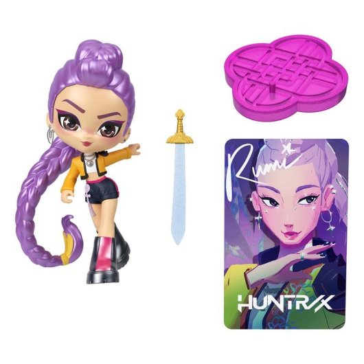 Figurine collectible Mattel Las Guerrieres K-pop 8,9 cm accessoire carte