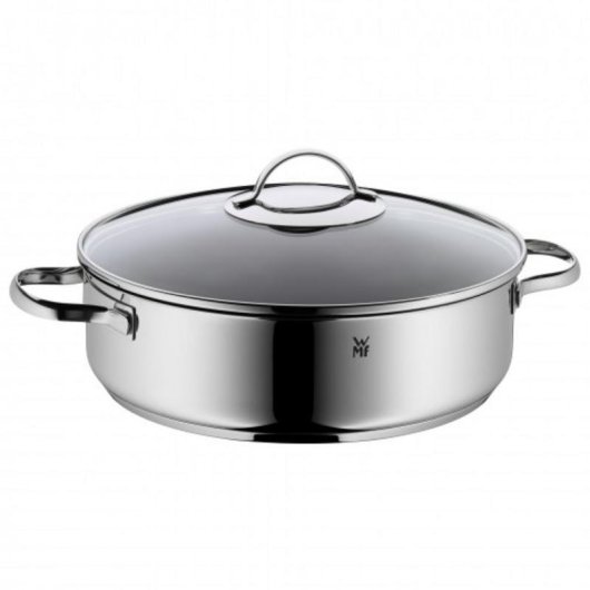 Cacerola WMF 0761406380 Acero Inoxidable con Tapa de Cristal 28 cm 4 L