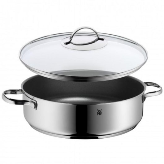 Cacerola WMF 0761406380 Acero Inoxidable con Tapa de Cristal 28 cm 4 L