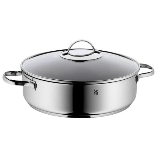 Cacerola WMF 0761406380 Acero Inoxidable con Tapa de Cristal 28 cm 4 L