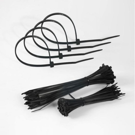 Abraçadeira FABRILAMP UTIL 2,5 x 150 mm preta, 100 unidades
