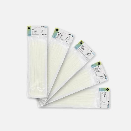 Cruzetas FABRILAMP UTIL 2,5 mm x 150 mm brancas 100 unidades