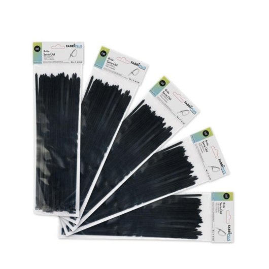 Bridas Fabrilamp UTIL Negras 3,6 mm x 300 mm Nylon 66 Bolsa de 100 uds