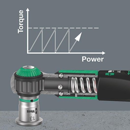Cle dynamometrique Wera Safe-Torque A 1/4 2-12 Nm