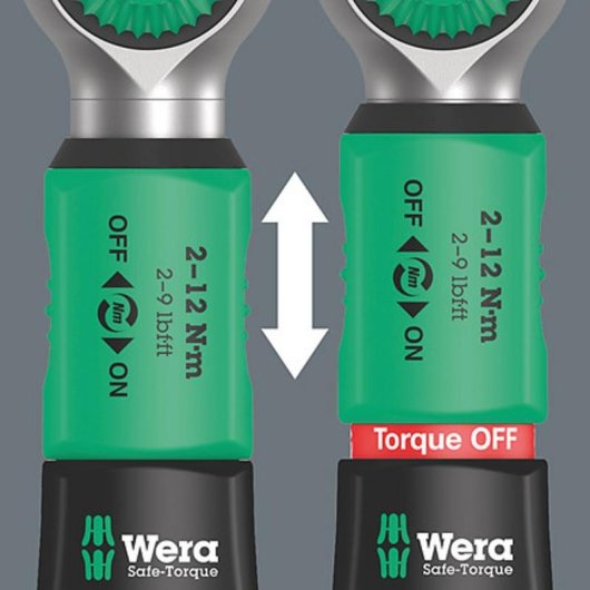 Cle dynamometrique Wera Safe-Torque A 1/4 2-12 Nm