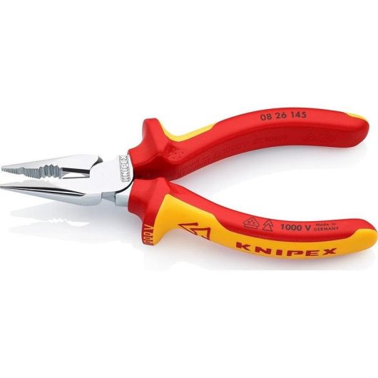 Pince à pointe fine Knipex 0826145 145 mm poignées isolées