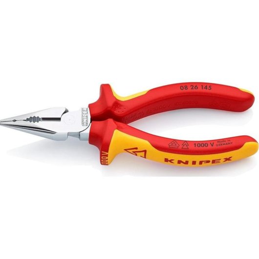 Pince à pointe fine Knipex 0826145 145 mm poignées isolées