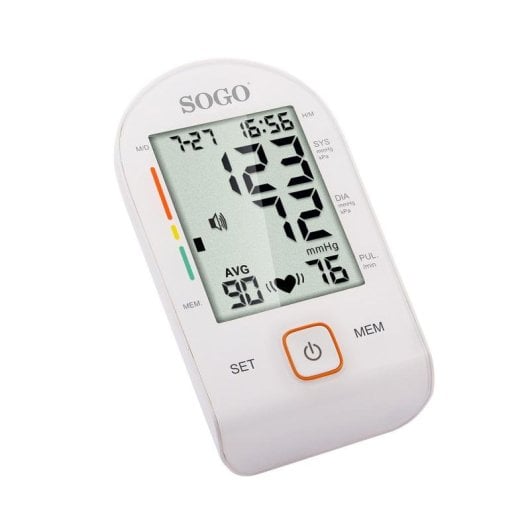 Sfigmomanometro Sogo TEN-SS-14075W automatico LCD bianco