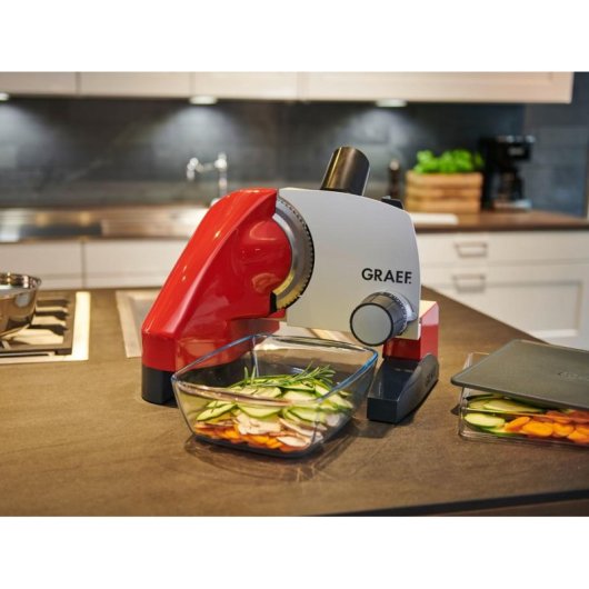 Trancheuse Graef SKS 500 170 W inox, coupe jusqu'a 3 cm