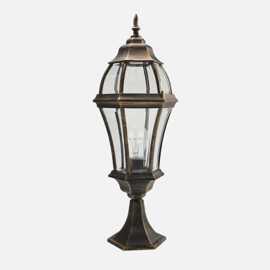 Applique FABRILAMP Becrux noir et or IP44 E27