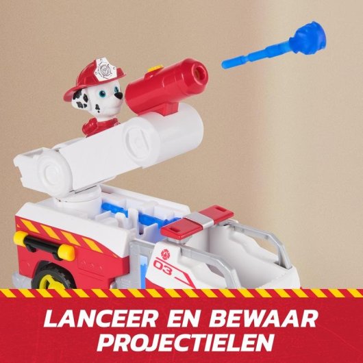 Camion de pompier Spin Master PAW Patrol Marshall avec lanceur d'eau