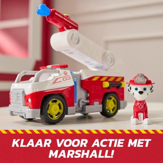 Camion de pompier Spin Master PAW Patrol Marshall avec lanceur d'eau