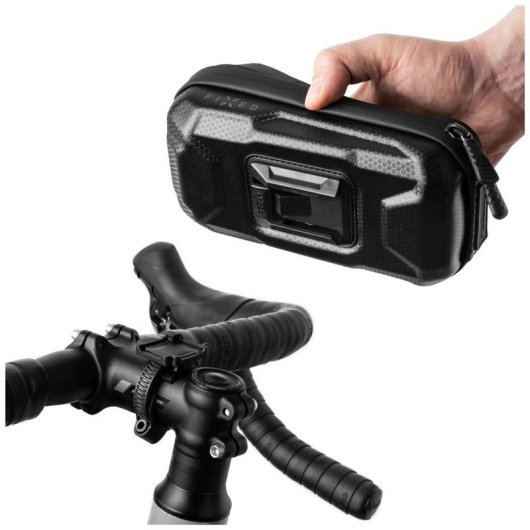FIXED FIXBIB2-BK Supporto smartphone bici con borsa fino a 6,8 pollici