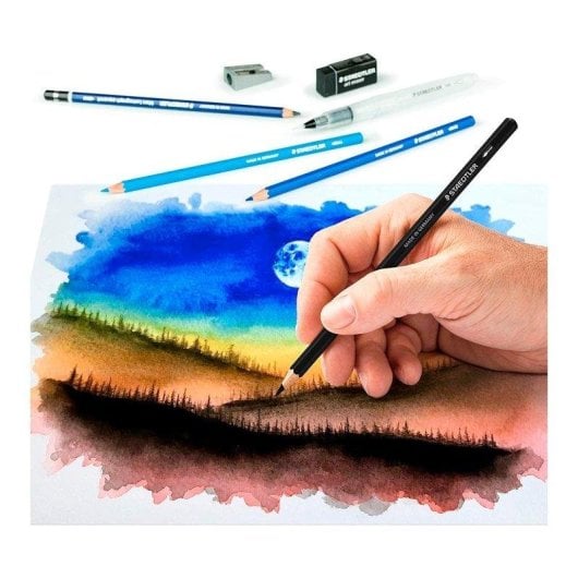 Lápices de colores acuarelables Staedtler Design Journey Set Creativo 18 piezas