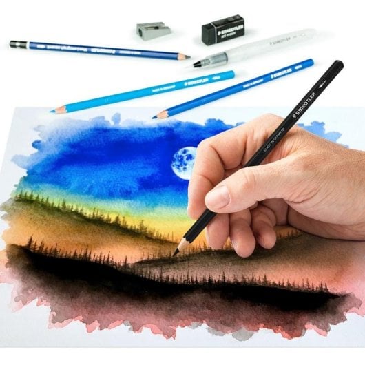 Lápices de colores acuarelables Staedtler Design Journey Set Creativo 18 piezas