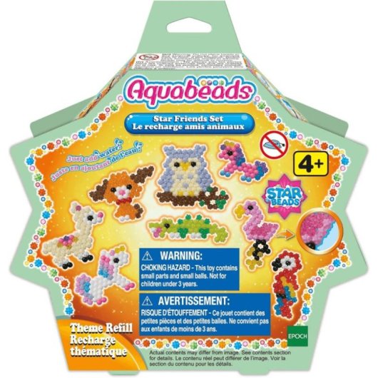 Kit creatif Aquabeads Star Friends Animaux multicolores