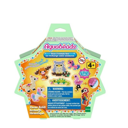 Kit creatif Aquabeads Star Friends Animaux multicolores