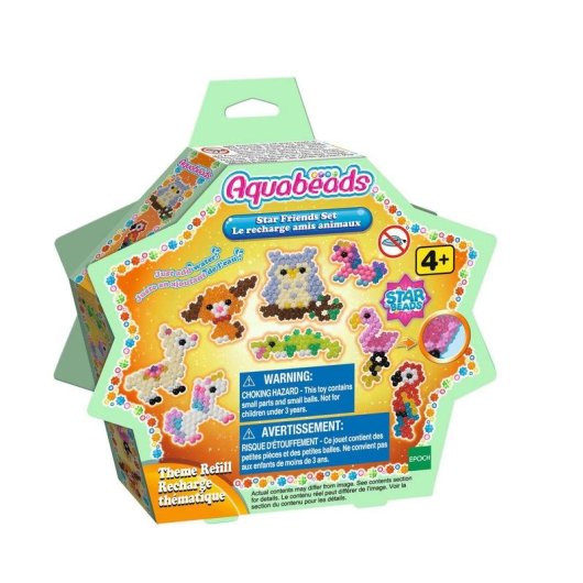 Kit creatif Aquabeads Star Friends Animaux multicolores